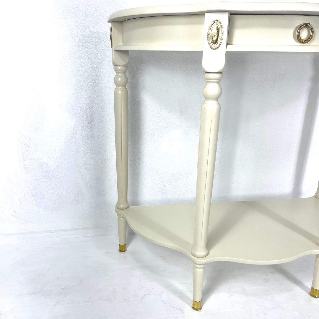 コンソールテーブル　サイドテーブル　インテリア　花台　アンティーク　　ロココ調