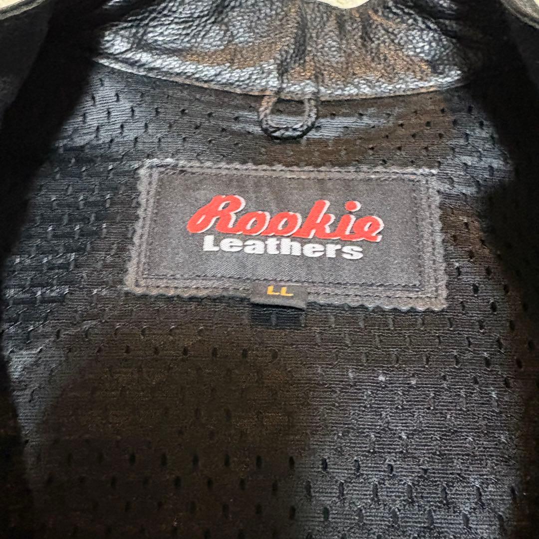 【人気】Rookie Leather ライダース 牛革 肉厚 レザージャケット