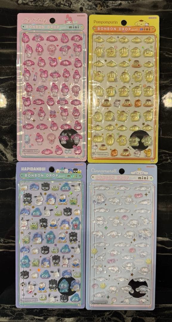 サンリオ　たまごっち　ボンボンドロップシール　コンプリート