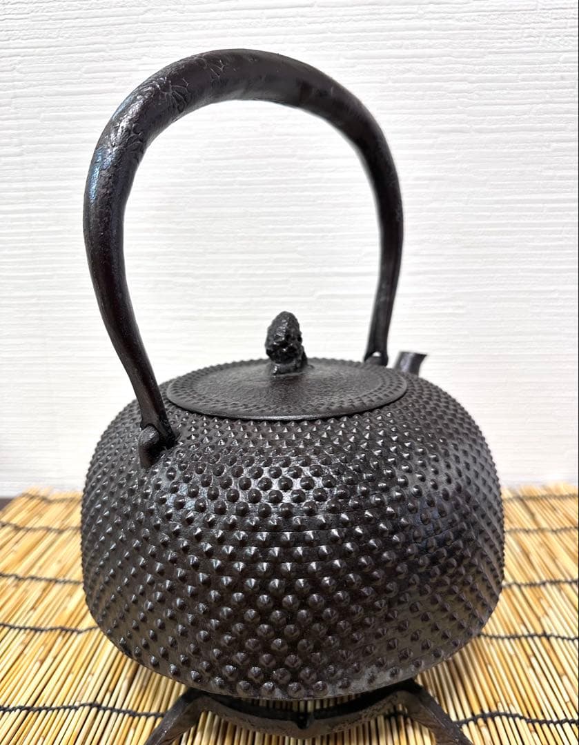 未使用品、栞付　南部成龍堂鋳造所　伝統工芸士 及川 光正(齋峰)３０型　売約済み