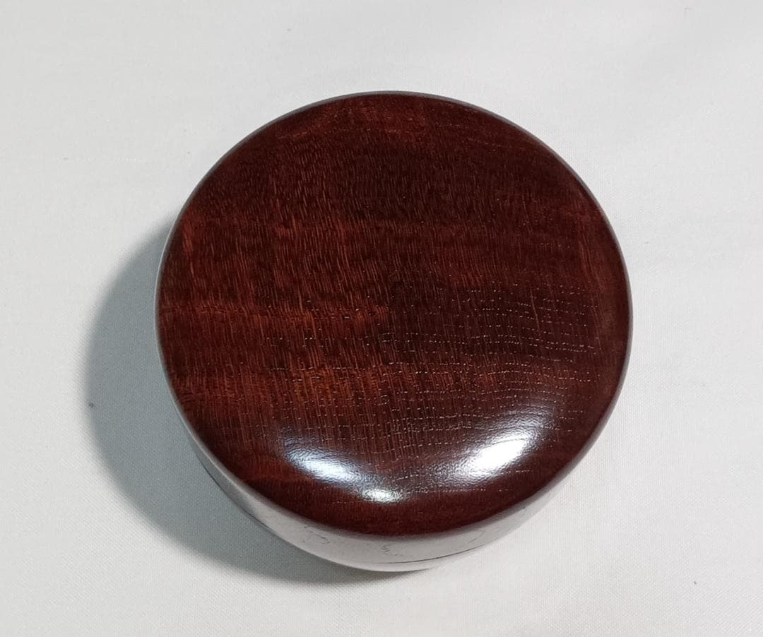 茶道具　木地師　和田海山作　欅拭漆塗杢目沈金加工平棗　超美品！！