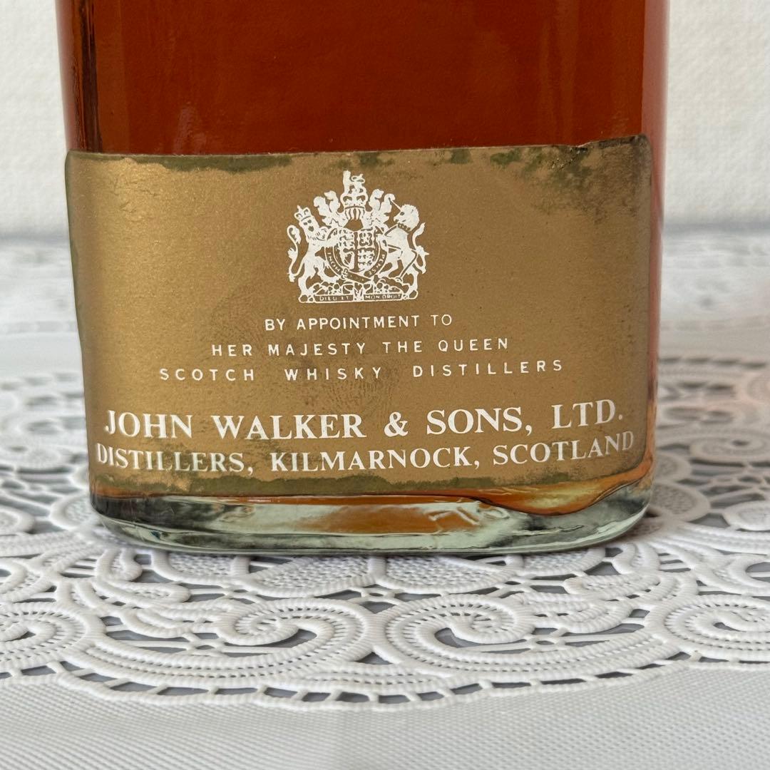 古酒1970年代【1000ml 】ジョニーウォーカーBLACK LABEL白紋章