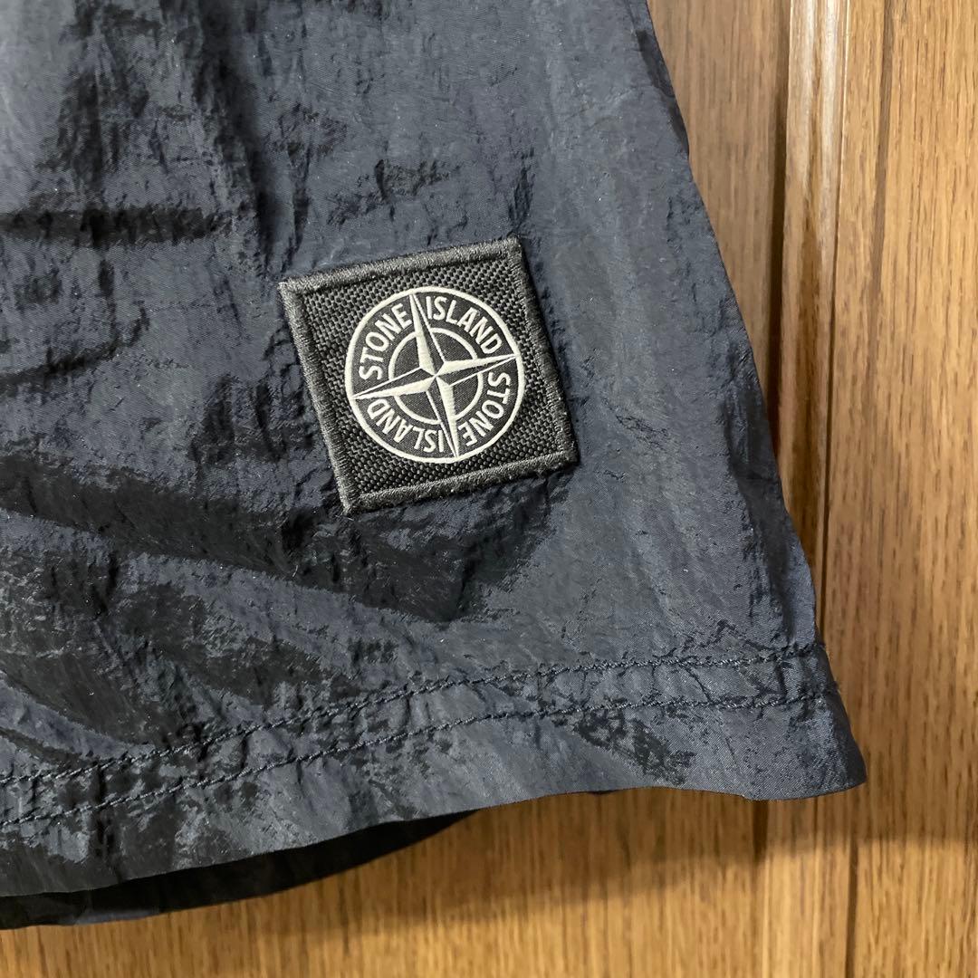 STONE  ナイロンメタル スイムショーツ ネイビー Sサイズ