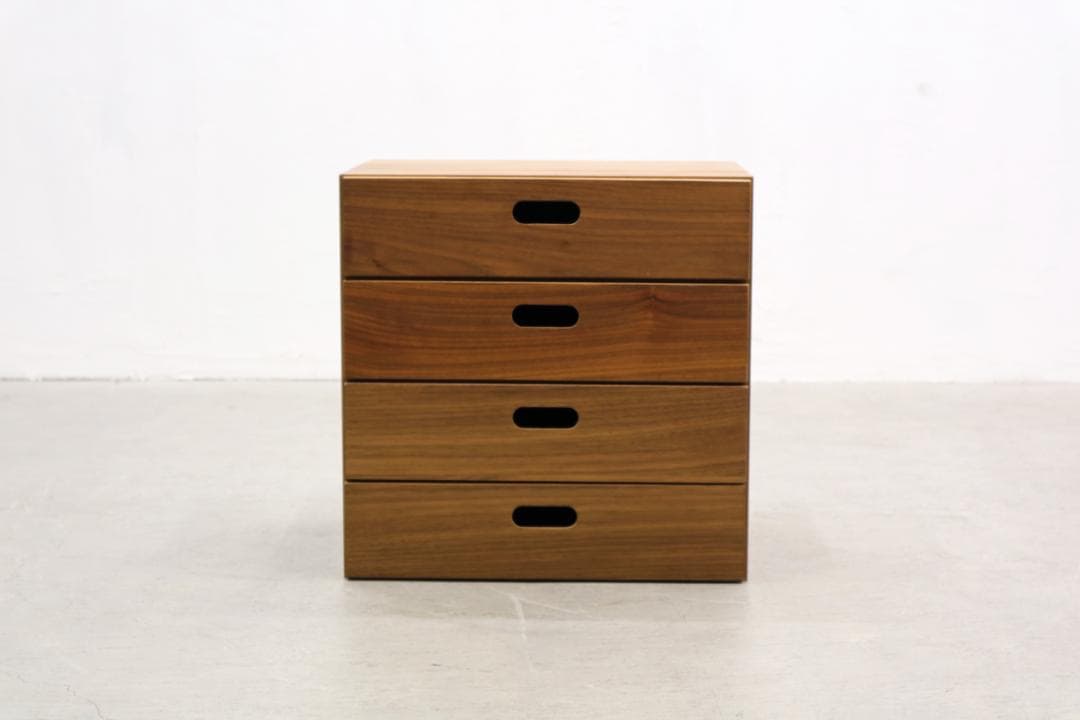 2個セット MUJI 無印良品 スタッキングチェスト 4杯 ウォールナット