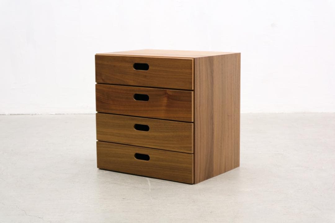 2個セット MUJI 無印良品 スタッキングチェスト 4杯 ウォールナット