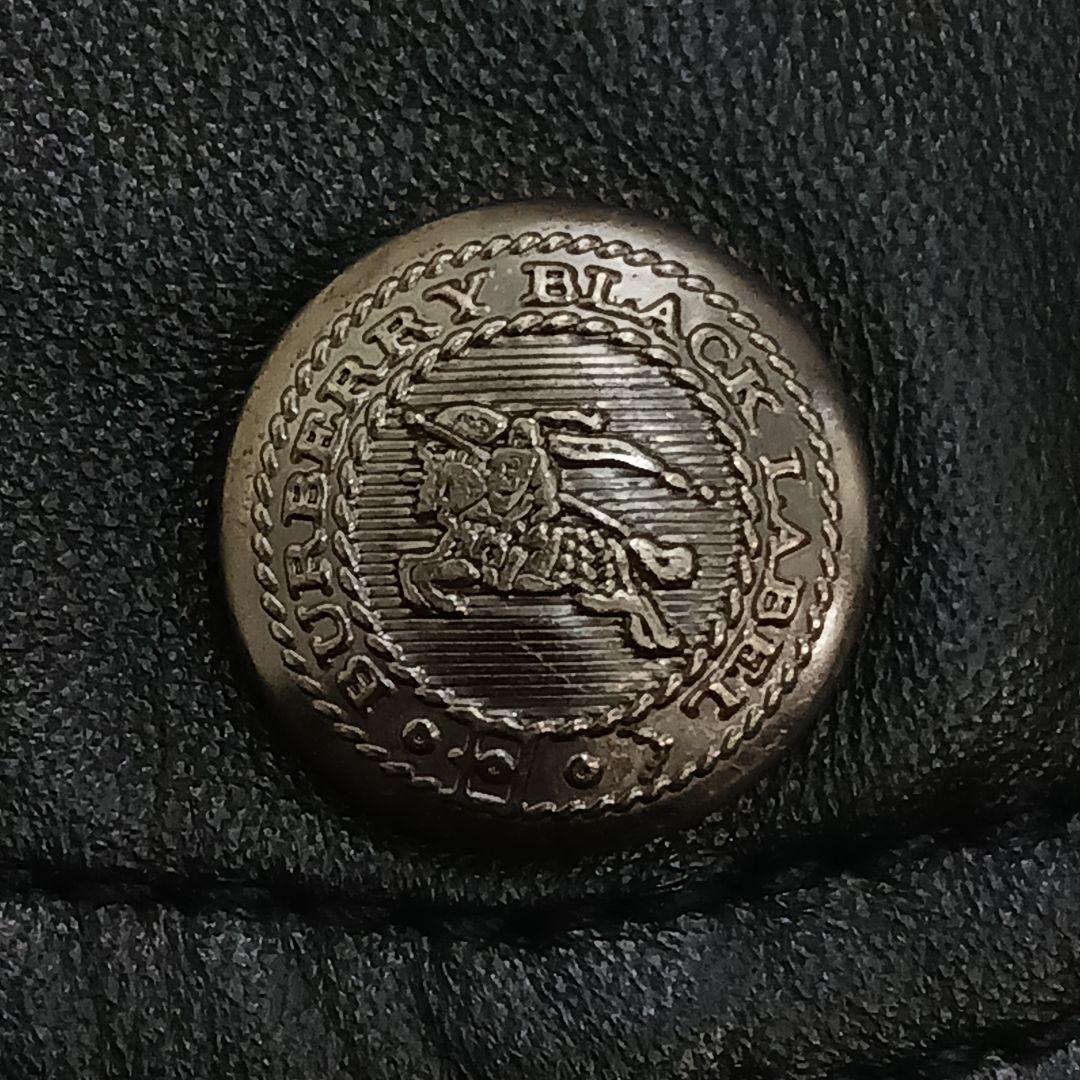 ✨極美品✨バーバリーブラックレーベル　ラムレザー　ライダース　ブラック　M