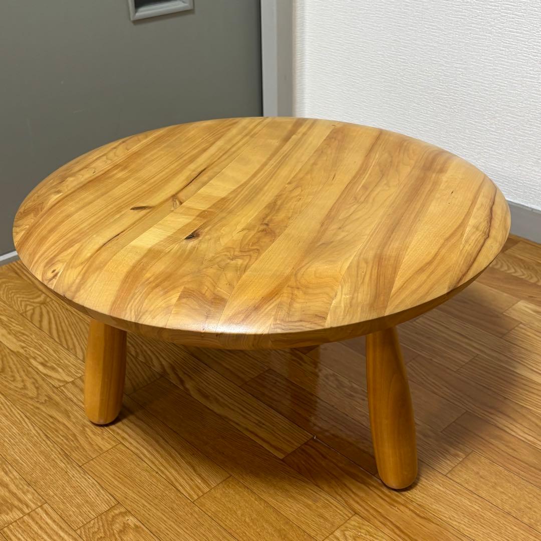 廃盤 IKEA PS KARLJOHAN ビンテージローテーブル バーチ無垢材