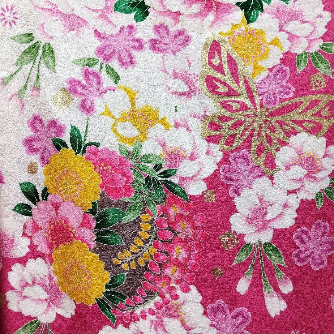 振袖フルセット(8点)・成人式・金彩加工・くすみ・ピンク・正絹・逸品