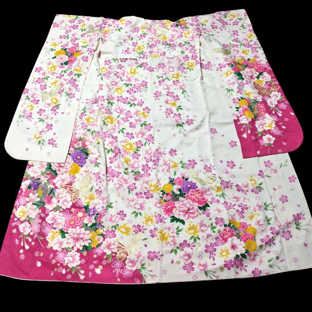 振袖フルセット(8点)・成人式・金彩加工・くすみ・ピンク・正絹・逸品