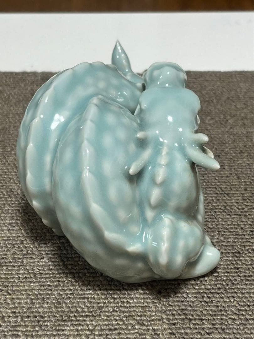 一枝庵 林 沐雨 作 亥 龍　陶器 置物　インテリア　伝統工芸