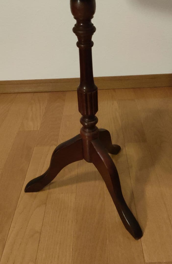 サイドテーブル 花びら型天板 木製 八角形 ヴィンテージ アンティーク