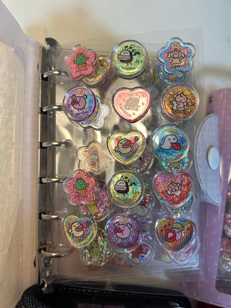 シール帳 完成系 ボンボンドロップシール ウォーターinシール おはじきシール