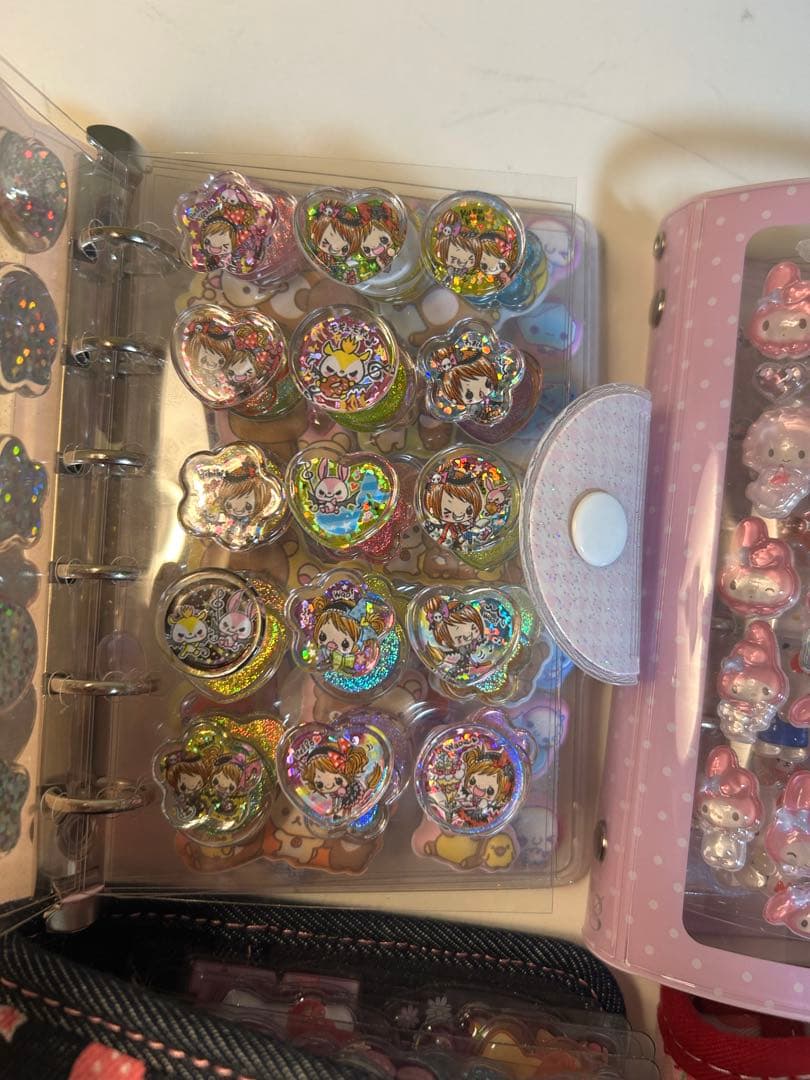 シール帳 完成系 ボンボンドロップシール ウォーターinシール おはじきシール