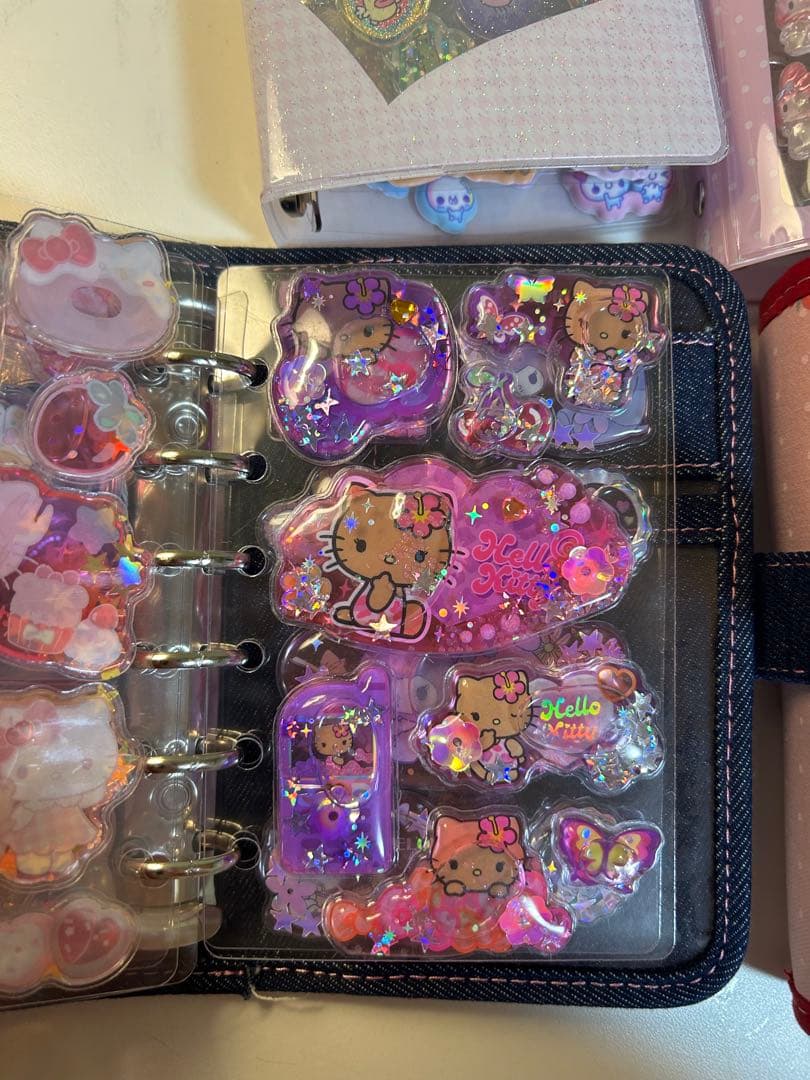 シール帳 完成系 ボンボンドロップシール ウォーターinシール おはじきシール