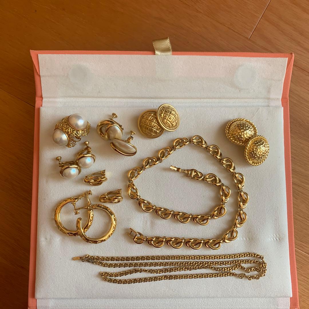 ゴールドジュエリーセット 9点入り