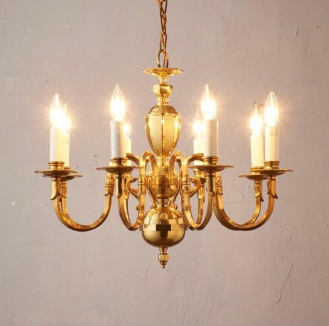 イギリス真鍮高級シャンデリア