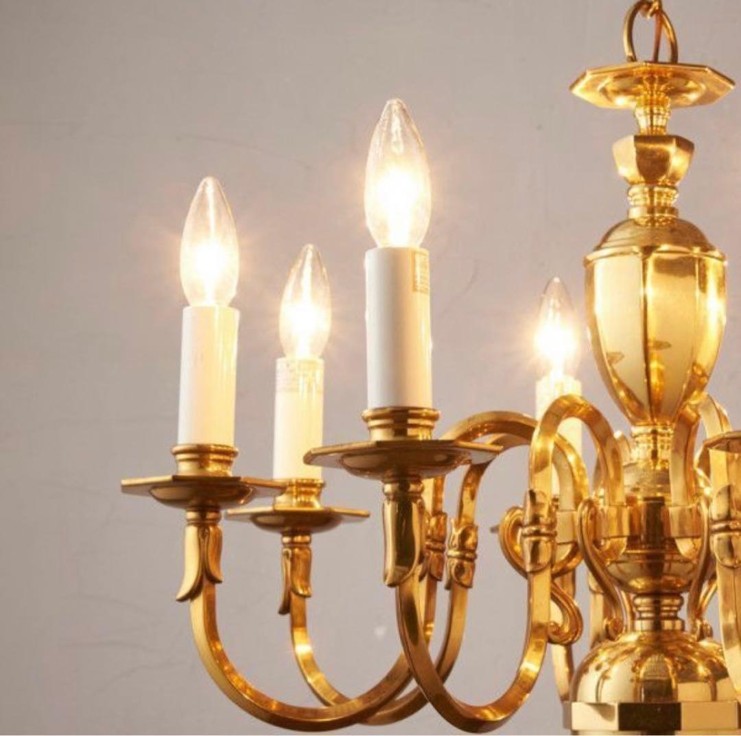 イギリス真鍮高級シャンデリア