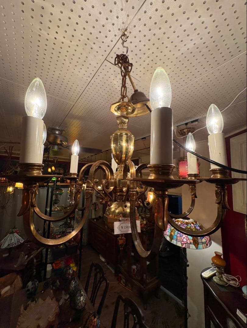 イギリス真鍮高級シャンデリア