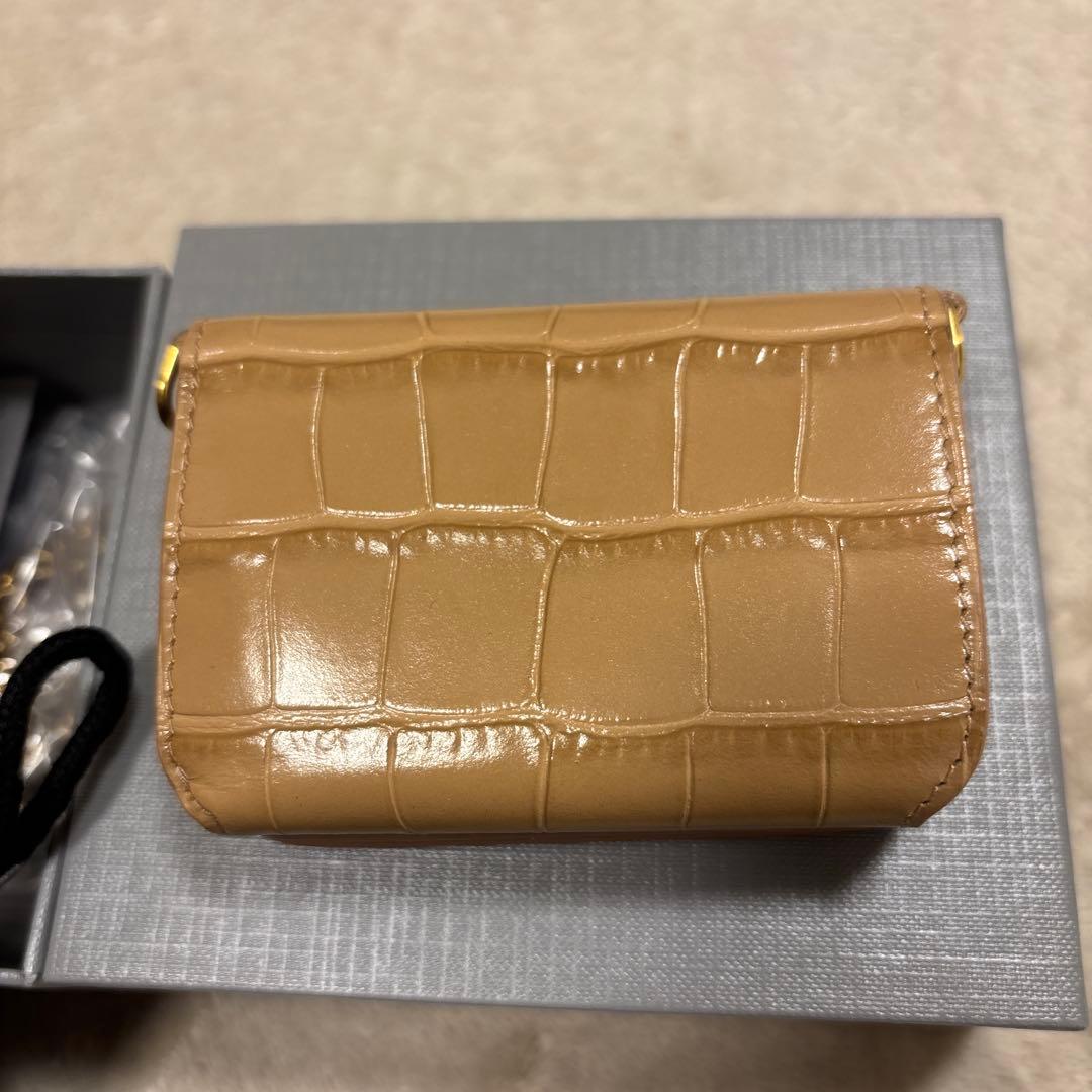 美品⭐️BALENCIAGA ショルダーウォレット　ミニ財布　三つ折り