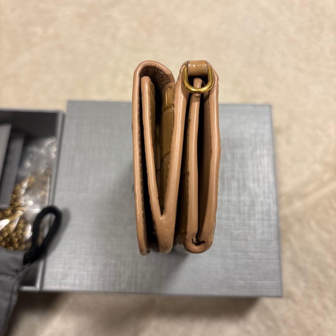 美品⭐️BALENCIAGA ショルダーウォレット　ミニ財布　三つ折り