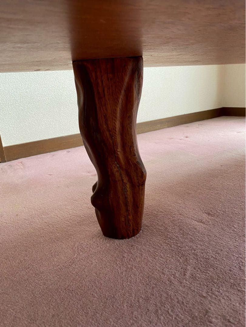 花梨無垢　一枚板　テーブル　　座卓