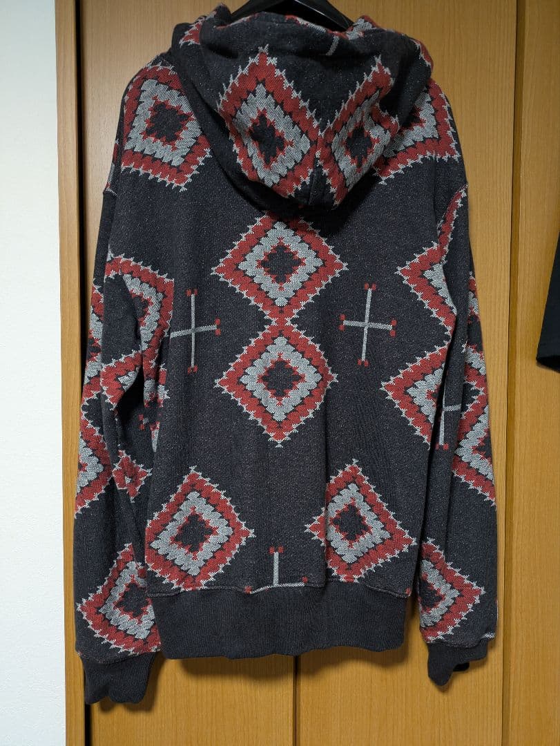 フェローズ　Pherrow's　ネイティブ柄　フルジップパーカー　総柄