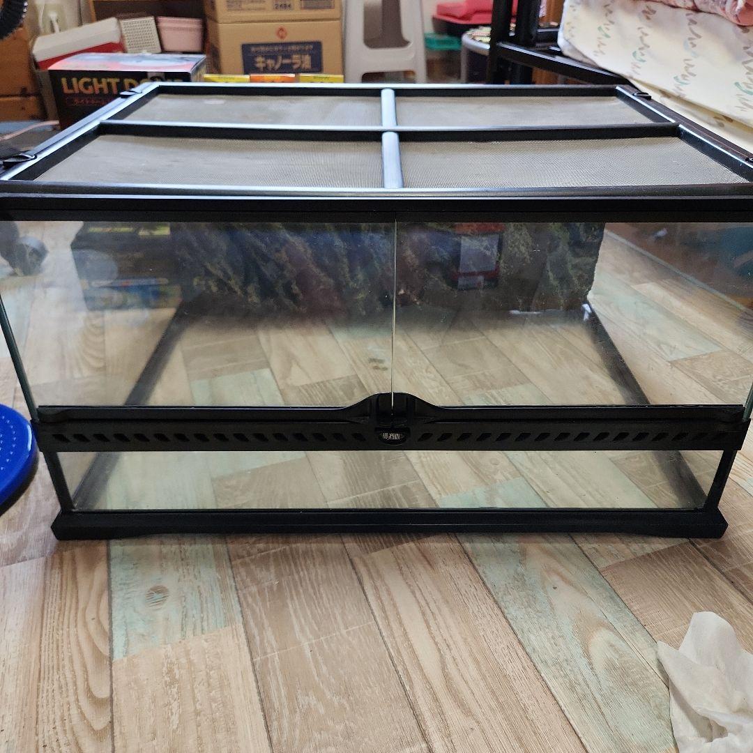 GLASS TERRARIUM ヒョウモントカゲモドキ・リクガメ用　爬虫類ゲージ