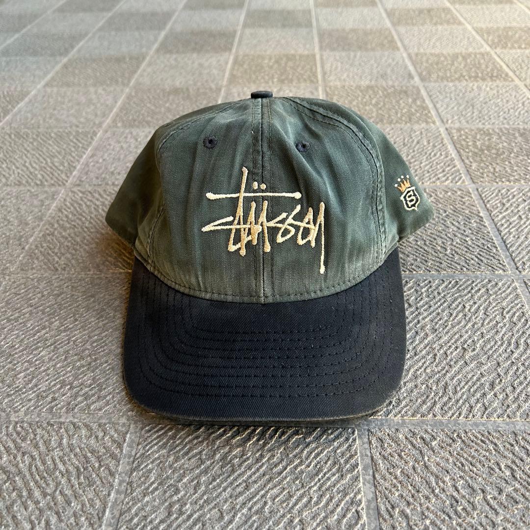 old stussy ツートンキャップ