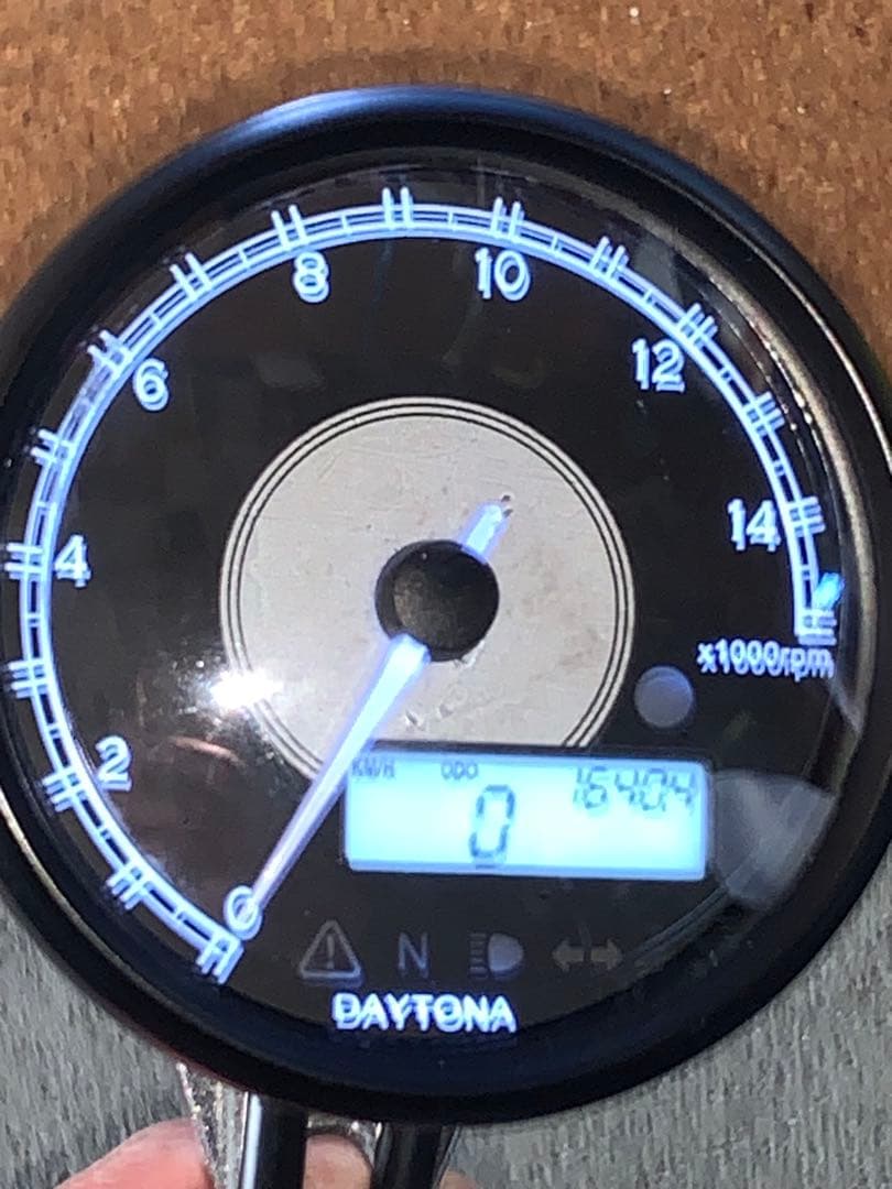 DAYTONA バイク 80mmタコメーター、スピードメーター
