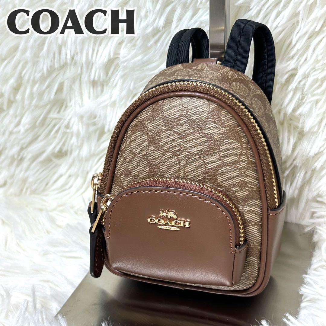 最終価格！希少COACH モノグラム ミニケース　キーリング　チャーム