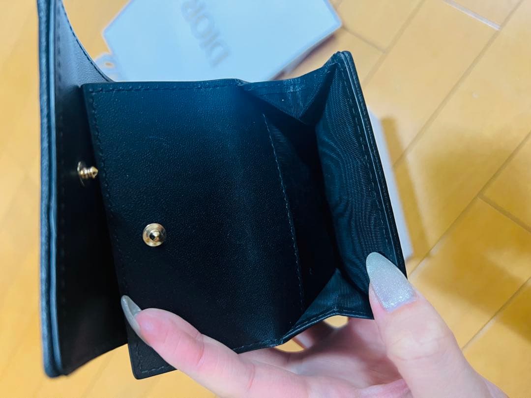 Dior ブラック キルティング 財布
