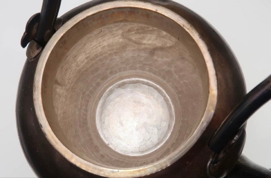 【純銀製】銀瓶 やかん 急須 湯沸かし 煎茶道具 茶道具 金属工芸 約214g