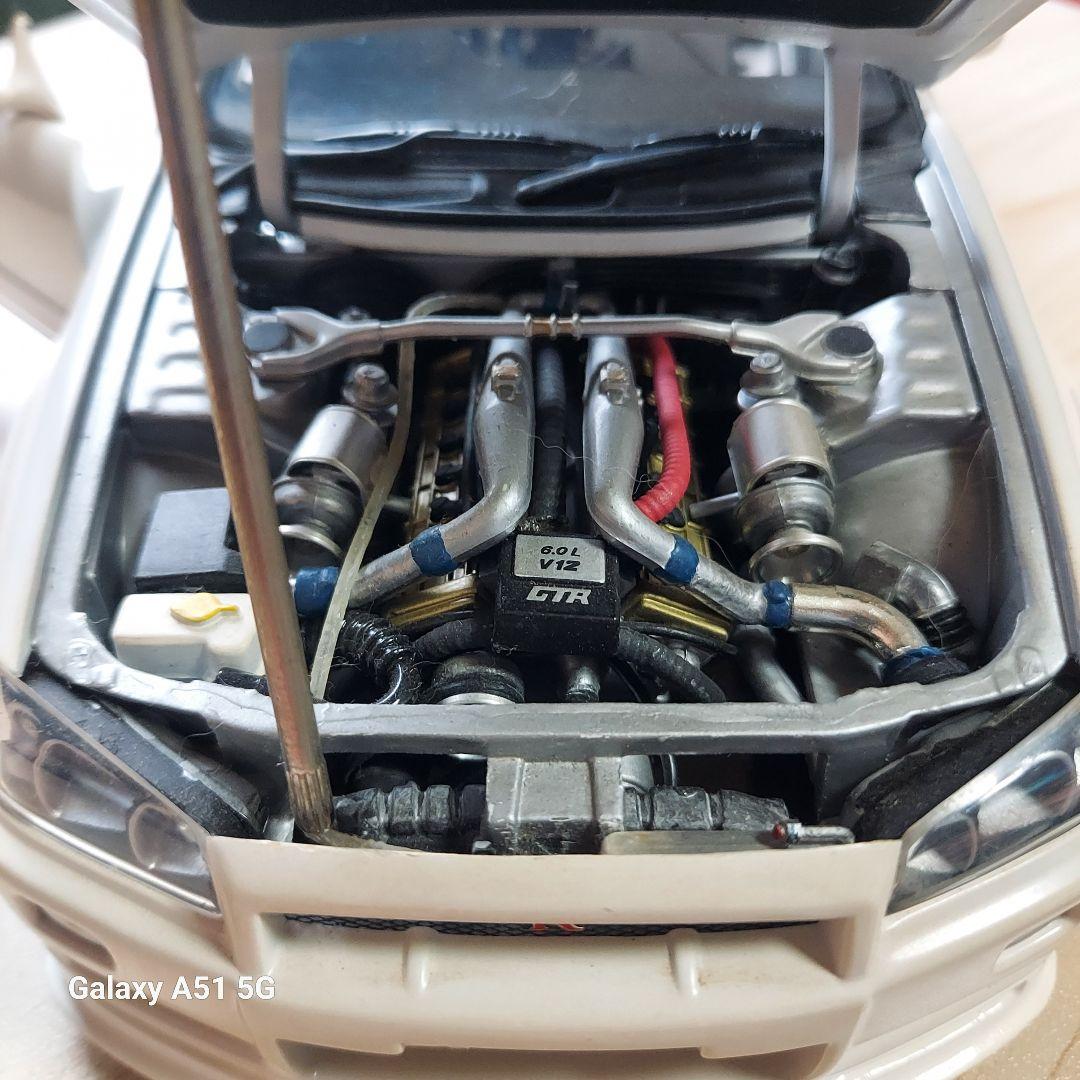 Tomtom1/18 日産スカイライン　GT-R R34 ホワイトミニカー