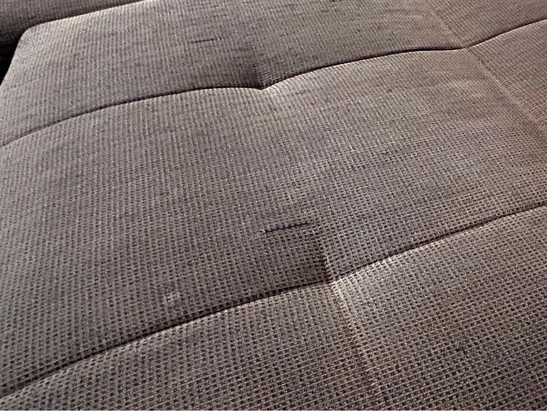 【フランスベット/都内近郊のみ】ブラウン L字型ソファベット　4人がけ