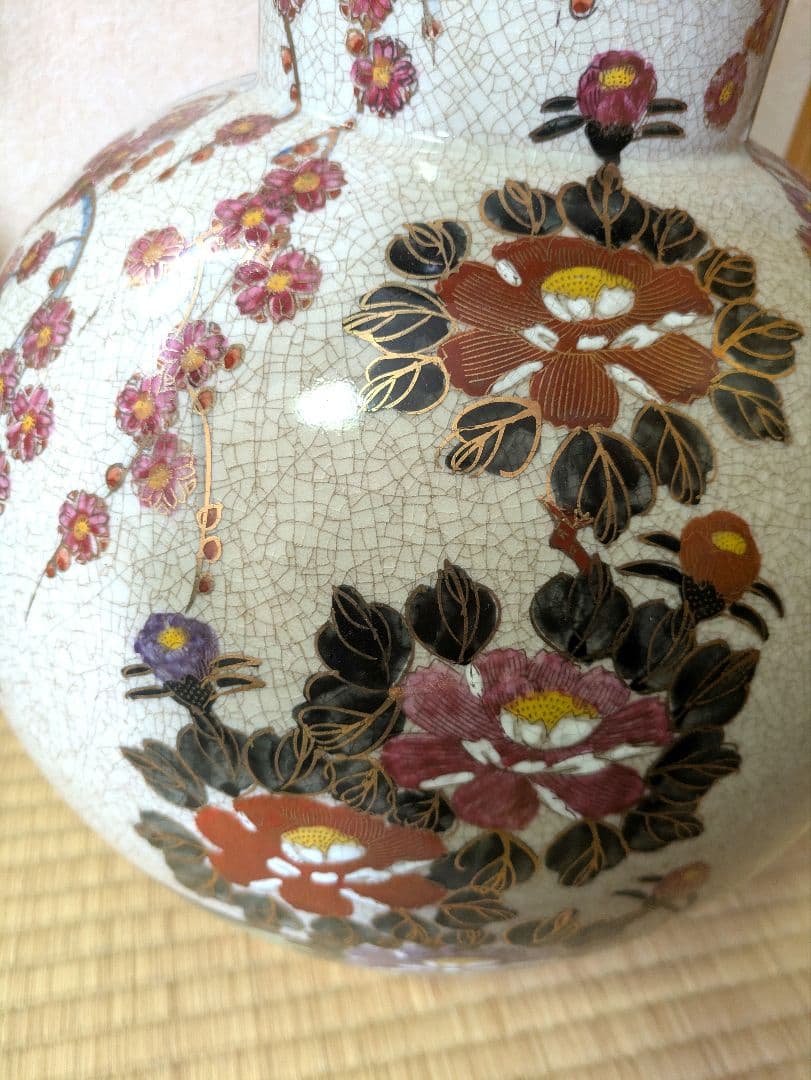 (最終値下げ)薩摩焼 大型 薩摩勇仙 花瓶