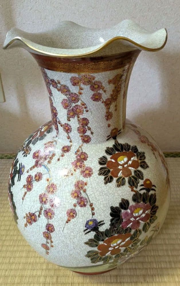 (最終値下げ)薩摩焼 大型 薩摩勇仙 花瓶