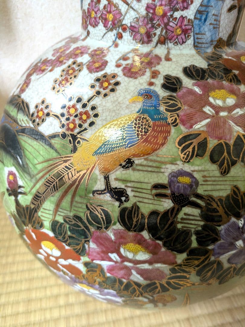 (最終値下げ)薩摩焼 大型 薩摩勇仙 花瓶