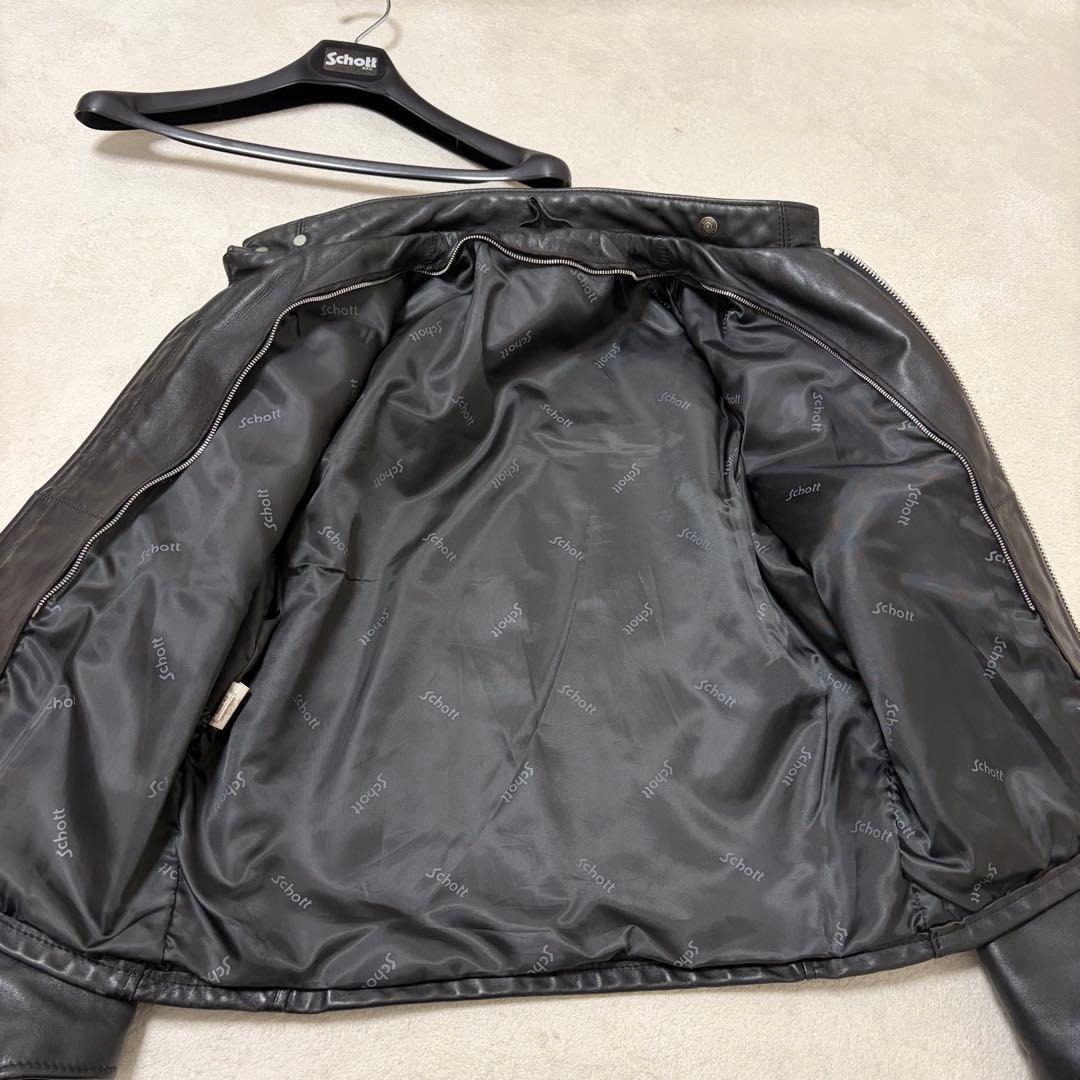 Schott ショット シングルライダース レザージャケット 42サイズ