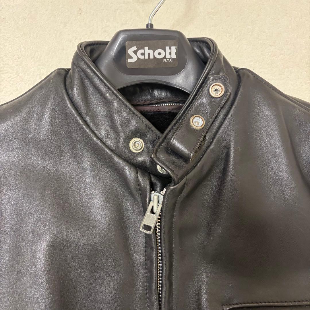 Schott ショット シングルライダース レザージャケット 42サイズ