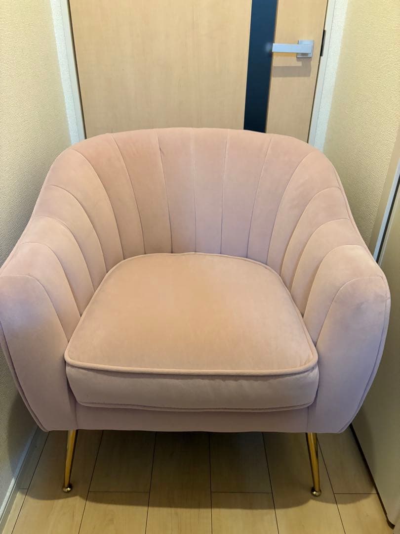 Altrobene ソファー 1人掛け ベルベット ソファ モダン 一人暮らし