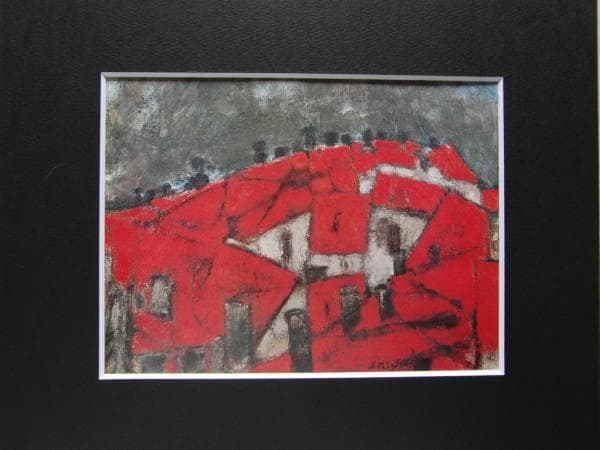 三岸 節子、雷が来る、希少な額装用画集より、新品高級額装付、状態良好