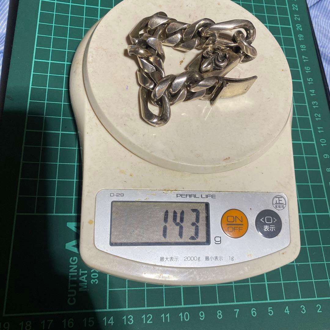 すごく素早い　ブレスレット925 メキシコ　喜平　ユリモチーフ