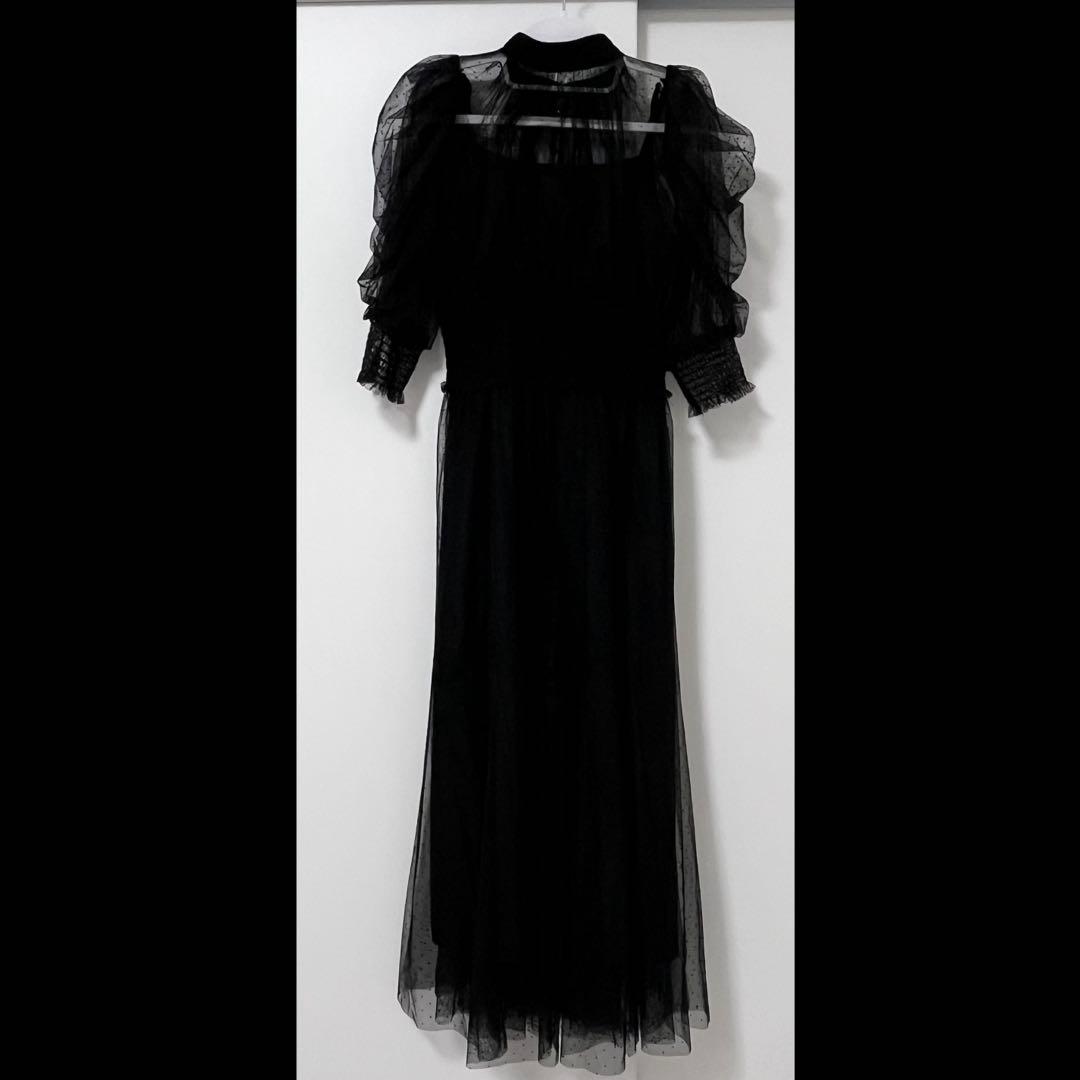 スナイデル　ドットチュールドレス