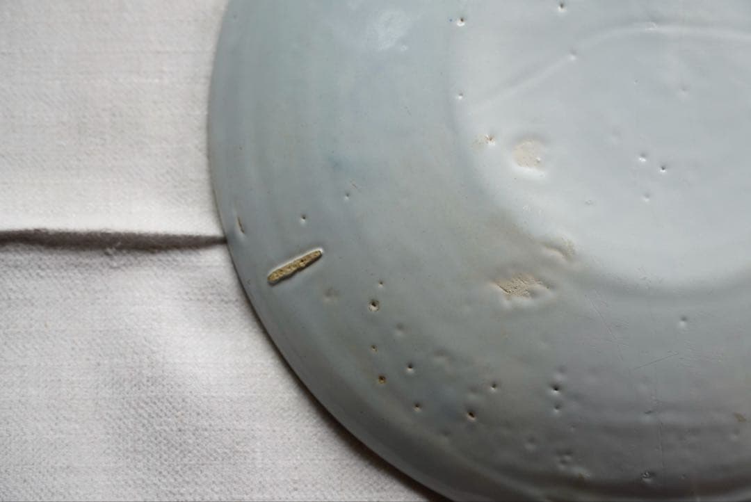 デルフト　白錫釉皿 阿蘭陀　オランダ