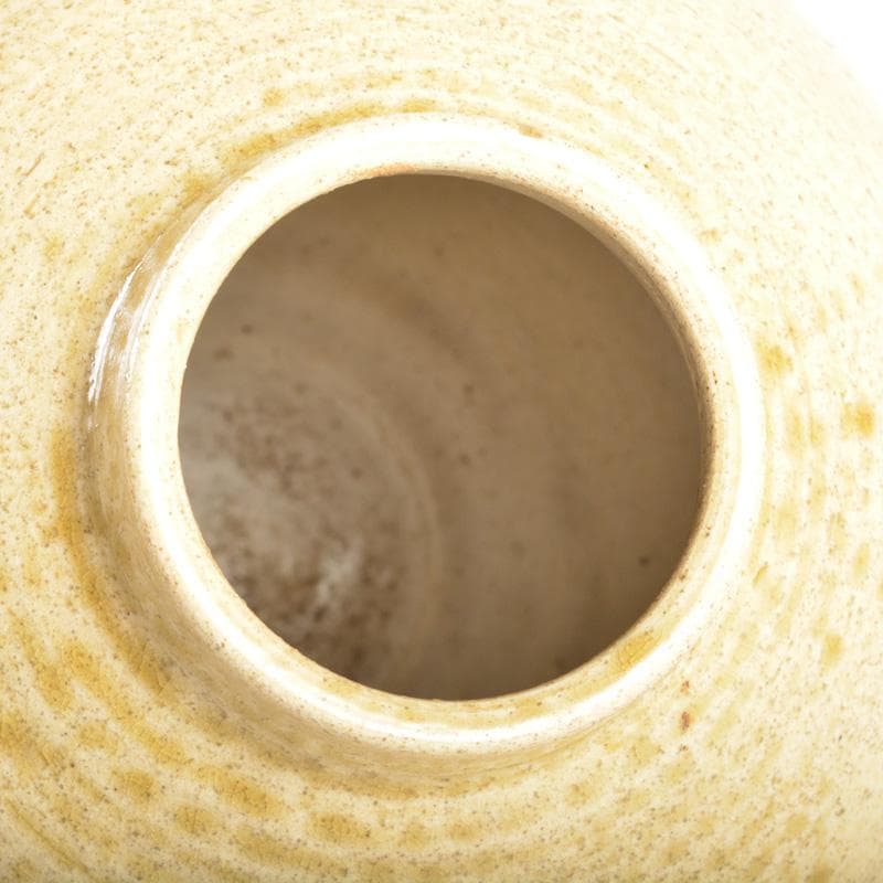 悠衣　北大路魯山人作　伊羅保　飾壷　裏千家淡々斎極め箱　V　5166A