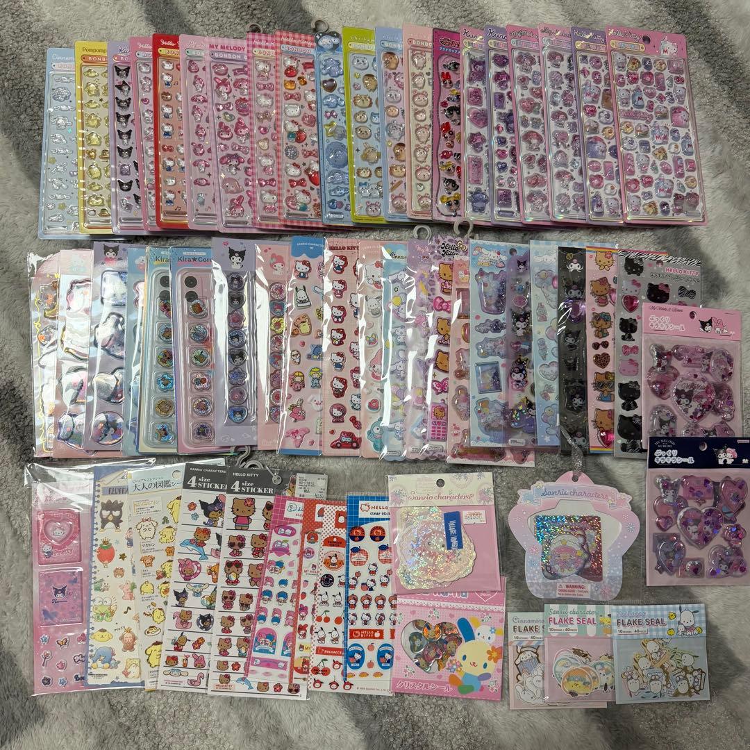 【7日間限定】サンリオ シール 58点まとめ売り レアもの多数！期間限定出品