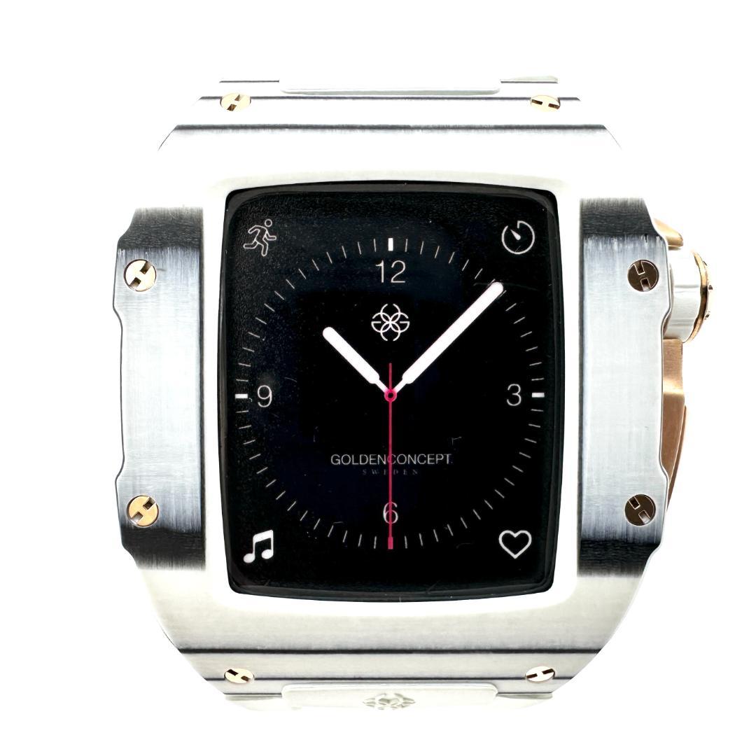 M4018 ゴールデンコンセプト ウォッチケース SS×ラバー 替ベルトあり