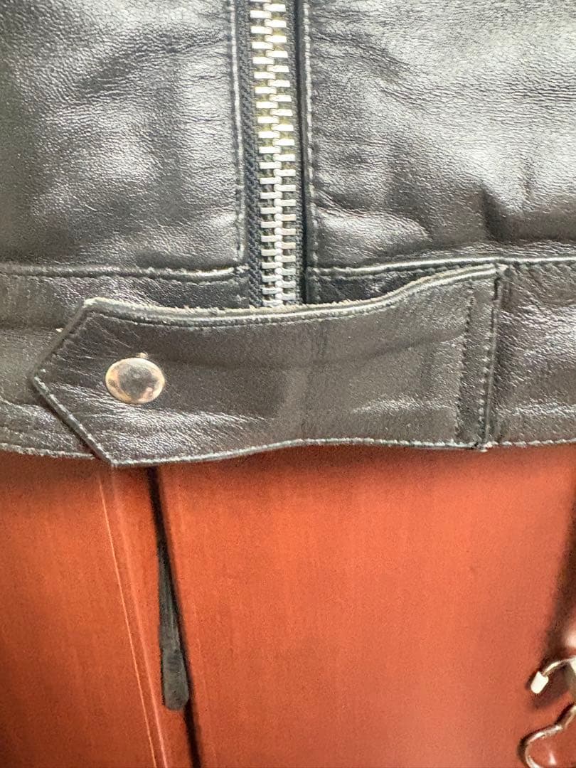 ホーンワークス コルセア 襟付きシングルライダース Lサイズ バッファロー