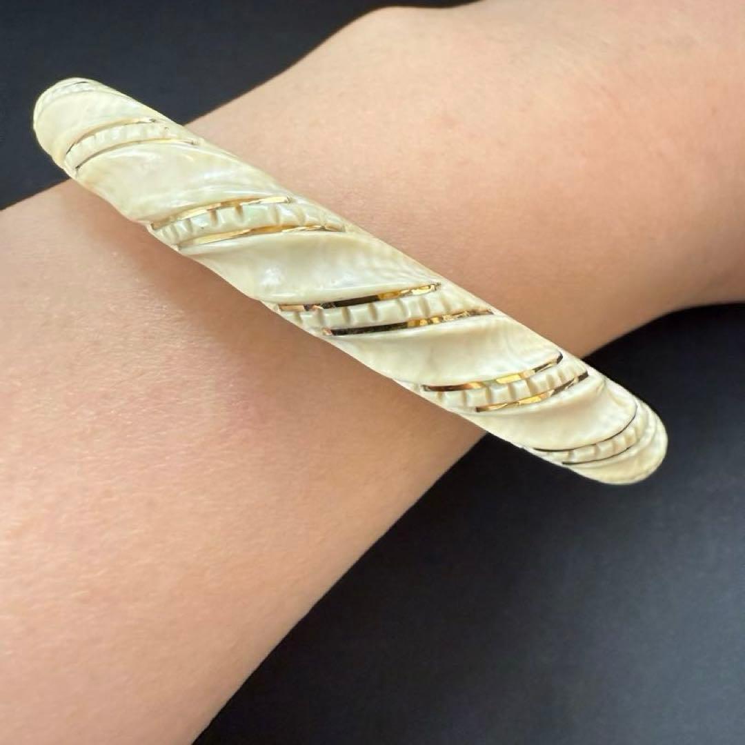 極上　バングル　刻印585? 天然素材 骨董　美術品　アンティーク