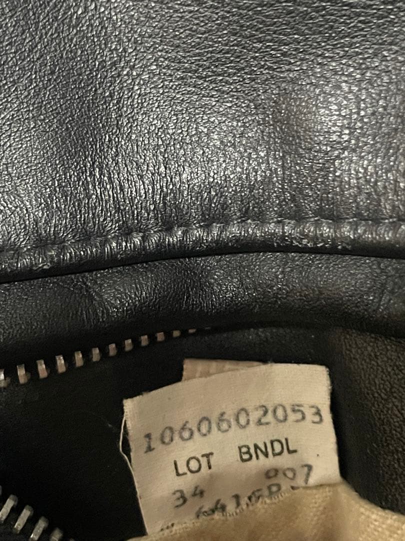 Schott ショット ライナー付 レザー シングルライダースジャケット 34